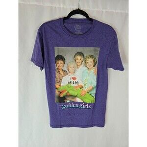 The Golden Girls Mens Crocodile Graphic Group Photo Tee Shirt Size Small